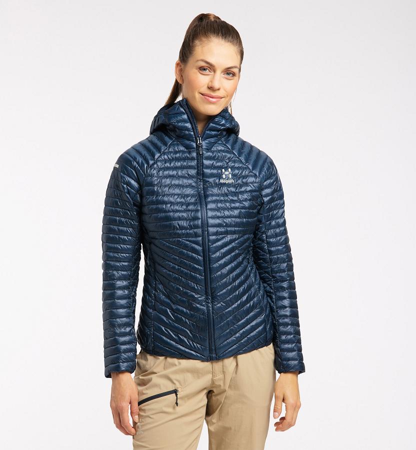 Haglöfs Womens L.I.M Mimic Down Jacket Dark Blue New Zealand 13280AOUB